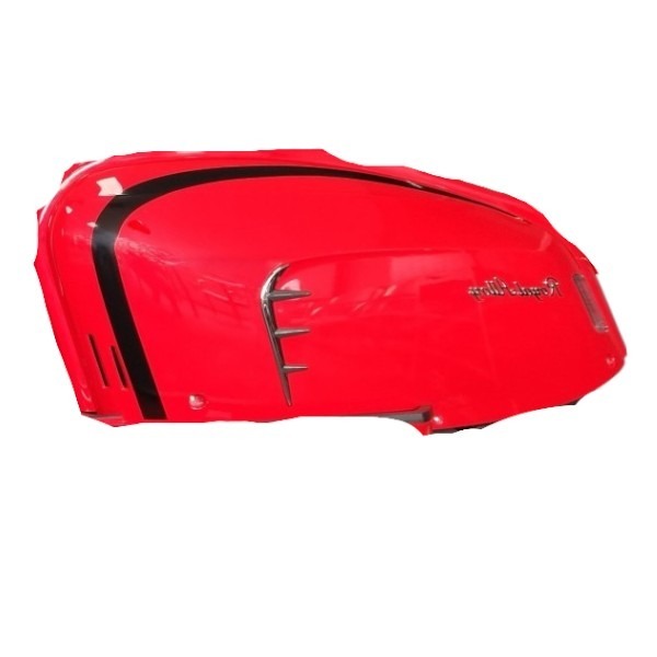Royal Alloy Left Side Cover - Flame Red